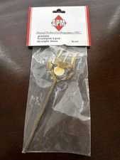 trumpet lyre with straight stem- brass