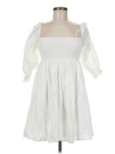 Faithfull the Brand Women White Casual Dress 6