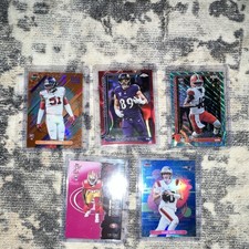 Topps Finest/Chrome 2024 NFL Rookie Card Lot (5) Abdul Carter Mark Andrews