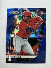 2025 Panini Prizm - Darren Baker, Darren Baker #130 Blue Ice Prizm (RC)