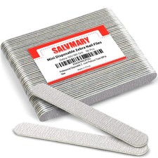 Professional Disposable Zebra Nail Files 100/180 Grit - 50 Count,