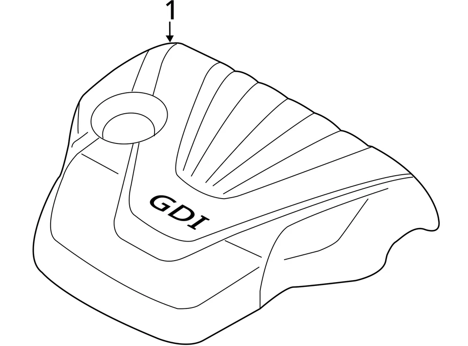 Cubierta del motor Kia Rio 2017 CC9J8 Foto 4 de 4