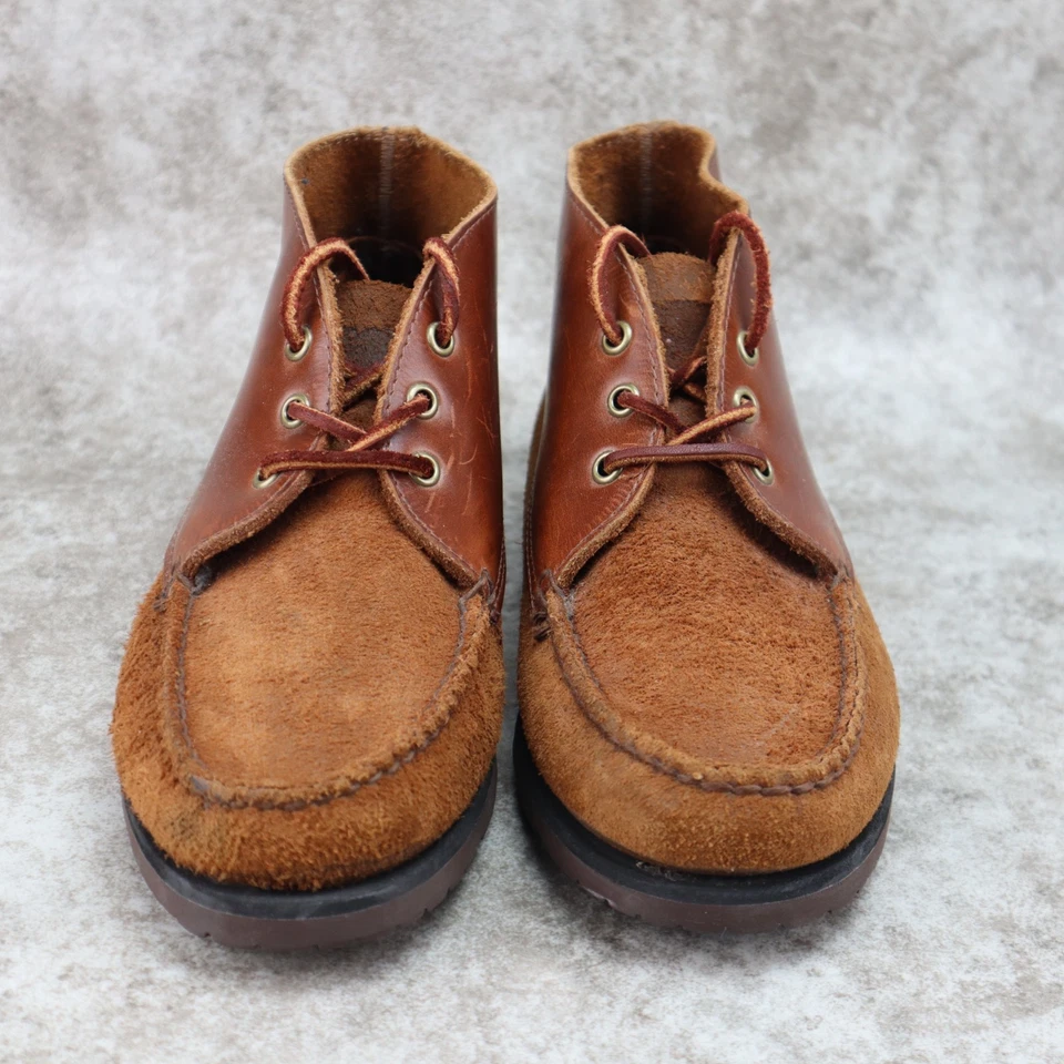 Sebago X Vane Chukka Boots Brown Leather Suede Vibram Womens Size 8.5 M - Image 2 of 4