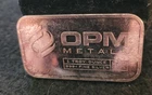 Silver Bar 1 oz .999+ Fine OPM