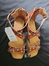 Time And Tru Studded Gladiator Sandals Flats Women's Size 9 NWT