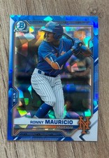 2021 Bowman Draft Sapphire Edition #BDC-52 Ronny Mauricio New York Mets