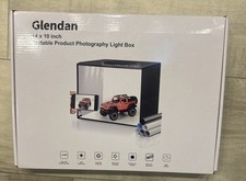 Glendan Portable Photo Studio Light Box, 14  x12  Professional Dimmable Shooting