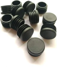 12 Pack 1 Inch round Plastic Plug, Pipe Tubing End Cap, Glide Insert Furniture F