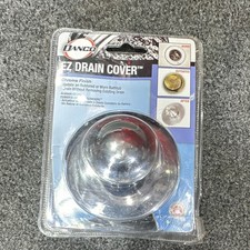 Danco EZ Drain Cover Bathtub Drain Cover Chrome/Silver 3-3/8" Round 10718