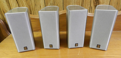 【現状販売】YAMAHA ヤマハ SESSION-ll 610S 白 Yamaha SATELLTE SILVER Surround Speakers x 4 (NX-S80S ) 8 OMS