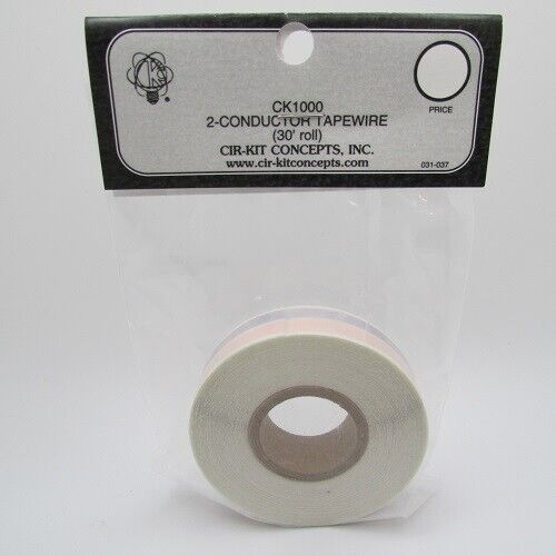 Dollhouse Miniature Cir Kit 2 Conductor Tapewire 30 Feet Roll CK1000 Dollhouse Miniature Cir Kit 2 Conductor Tapewire 30 Feet Roll CK1000