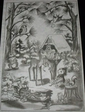 * TRI CHEM 8150 ANIMALS NATIVITY SCENE Picture to paint TRICHEM