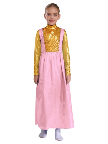 Costume bambina ragazza vestito performance spettacolo danza culto glitter abito lucido - Foto 45 di 60