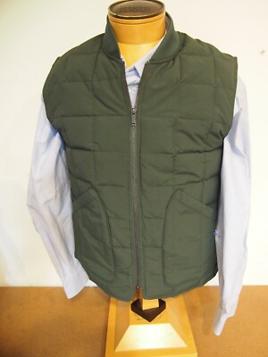 Rodd & Gunn Milford Poly-Cotton Quilted Full Zip Vest NWT S $198 Forest Green