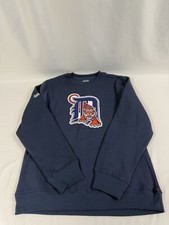 Detroit Tigers Vintage Old Logo Stitches Sweater Crewneck Mens Size Medium NEW