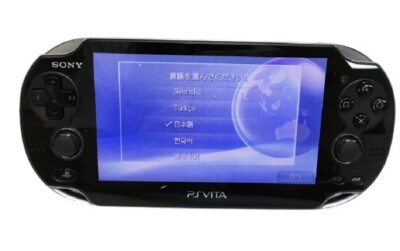 SONY - SONY PlayStationVITA 本体  PCH-1100 AB02 SONY PS Vita PCH-1100 AB02 Black Wi-Fi 3G Console w/Box
