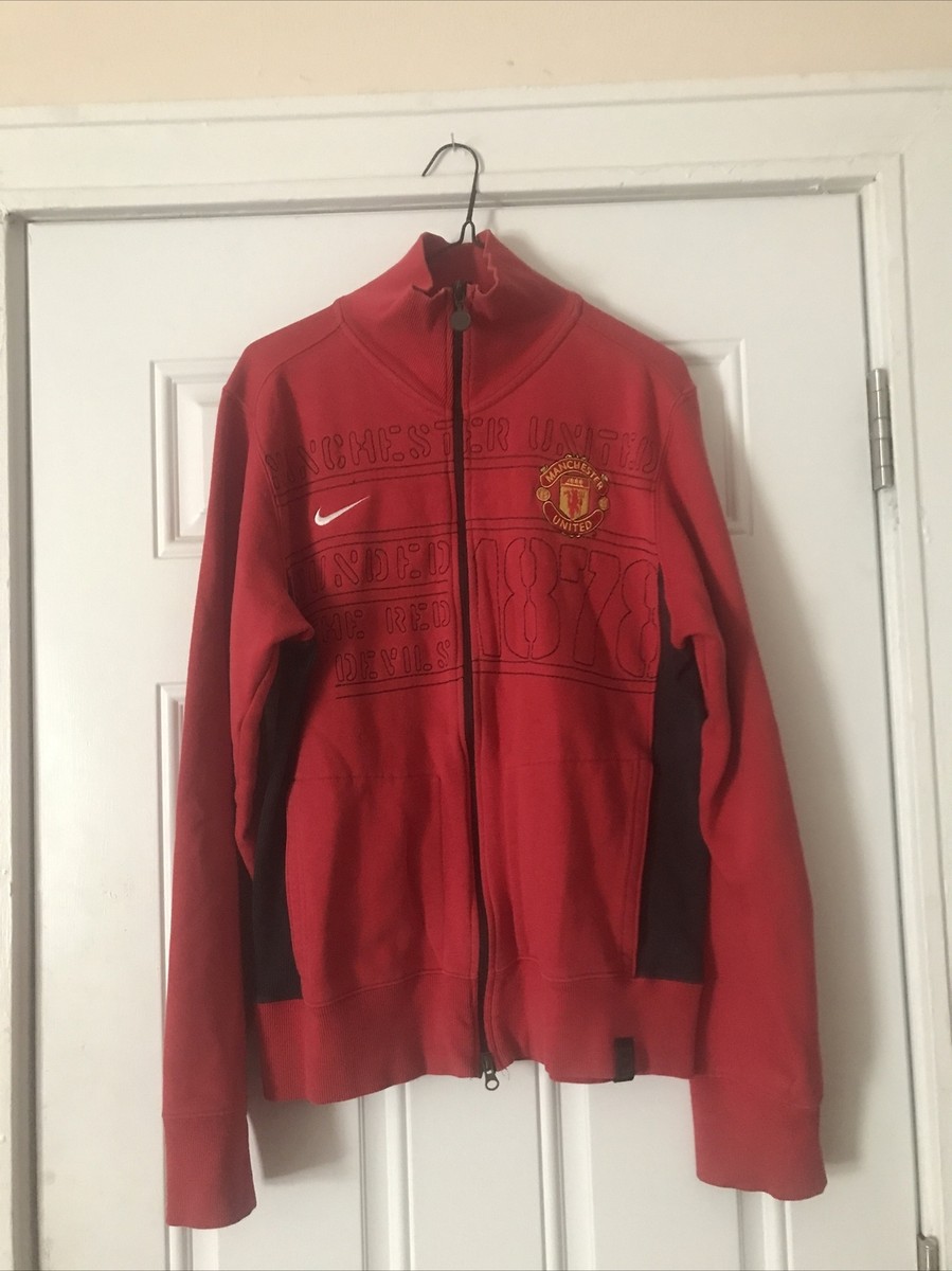 Vintage Manchester United Track Jacket Small Nike Red Devils