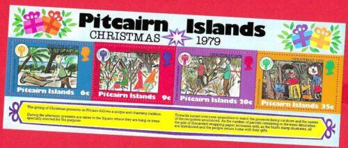 Jahr des Kindes 1979 Weihnachtsbaum Block 5 Pitcairn postfrisch - Picture 1 of 1