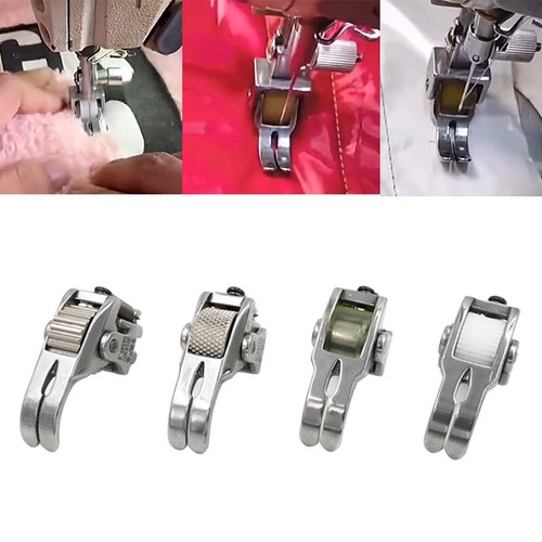 Sewing Machine Roller Presser Foot For Leather Curtain Thick Cloth Fabric - Photo 6/14