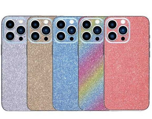 Sticker Vinyl Skin Wrap For iPhone Glitter Sticker Phone