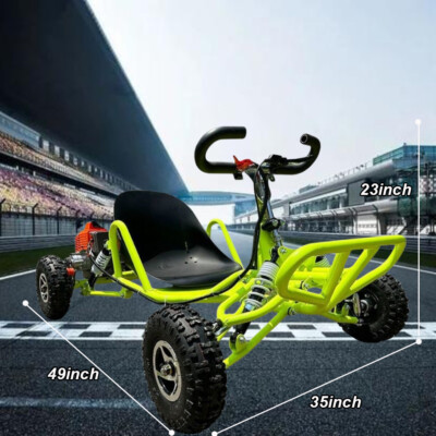 #ad Off Road Adult Youth Gas Powered Go Kart 63cc Red Fun Toy 2 Stroke Engine $1039.20