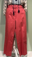 Talbots Womens Relaxed Red Chino pants Size 12.NWOT