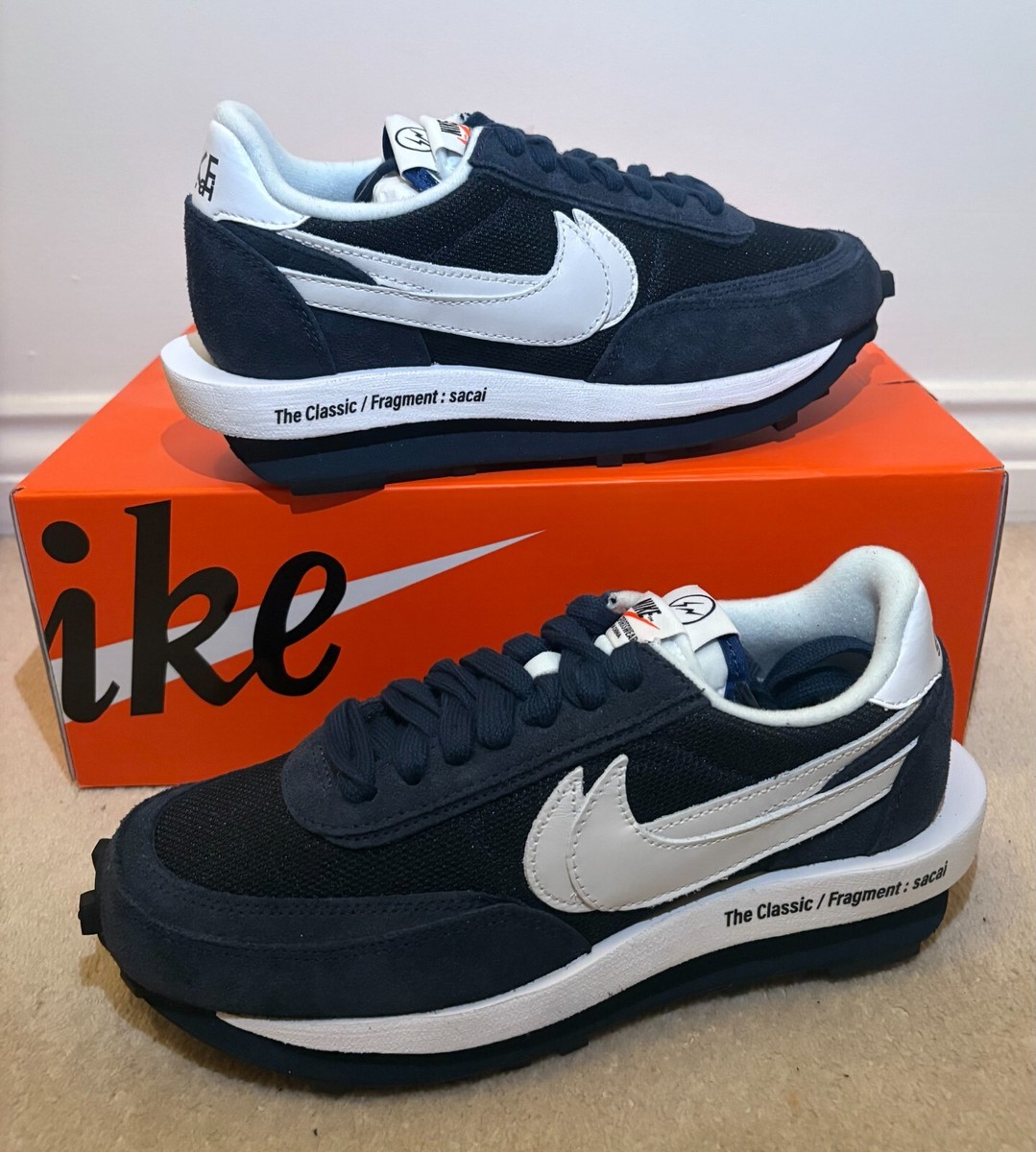Nike LD Waffle SF sacai Fragment Blue Void - Uk 6 - NEXT DAY QUICK