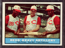 1961 Topps Set-Break # 25 Pinson/Bell/F.Robinson VG-VGEX *JAYSACE*