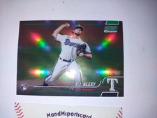 2022 Topps Stadium Club Chrome A.J. Alexy  Green Refractor SsP Rc /99 #143 Texas