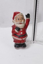 Vtg Rubber or Vinyl Santa Claus RARE approx7" tall40's or 50's Left Handed Santa