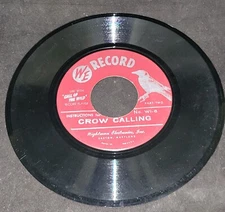 Call of the Wild Crow Calling 45 RPM 7"LP Album Record by Phillip OLT-Stk#23@8