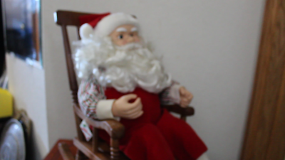 Telco Animated Rocking Chair Santa In Slippers Christmas Display ...