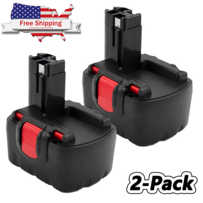 2Pack For Bosch 4.8Ah Battery BAT140 Cordless BAT038 BAT040 BAT038 14.4V NiMH