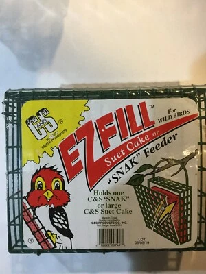 C&S C & S Ez Fill Seed Cake Snak Feeder 8.75 Inch Green Hanging Wild Bird Feeder
