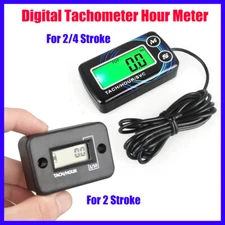Digital Tach Hour Meter Gas Engine Maintenance for 2/4 Stroke Engines IP67 NEW
