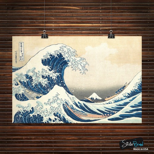 The Great Wave off Kanagawa by Katsushika Hokusai Poster Print. #6113 - Picture 9 of 11