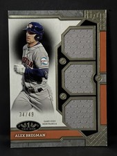 2024 Topps Tier One Alex Bregman triple Relic Card /49 Astros