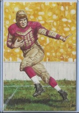 Rare 1993 John "Paddy" Driscoll Goal Line Art Blue Seal Proof Postcard 44/50