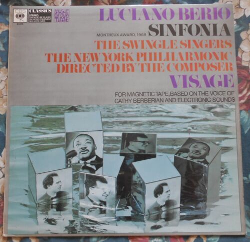 SWINGLE SINGERS/LUCIANO BERIO: Sinfonia/Visage - TAPE COLLAGE, EXPERIMENTAL - Picture 1 of 4