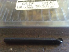 1/8" 120 DEGREE HSS SINGLE FLUTE COUNTERSINK 1/8" SHANK MADE IN USA