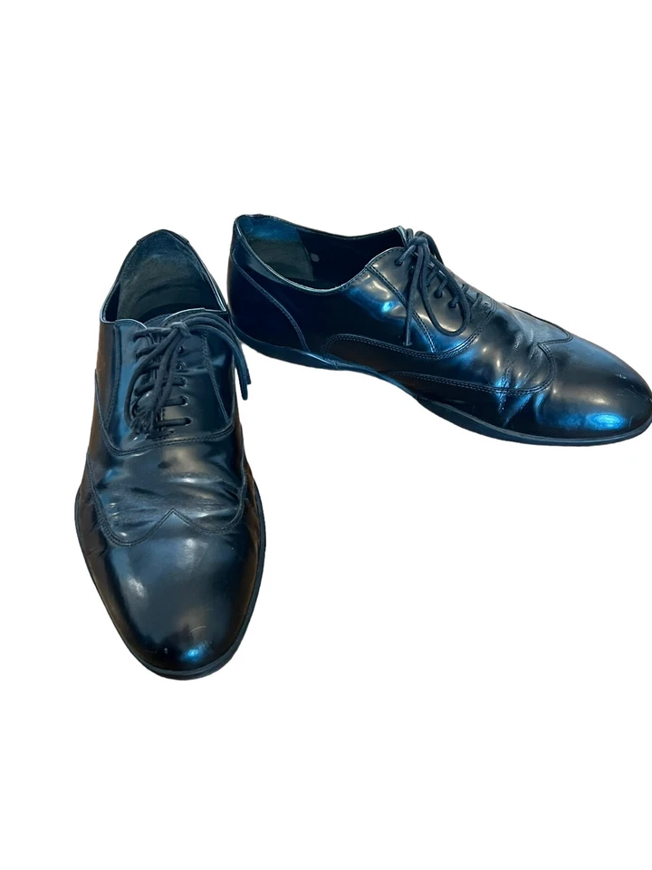 ZAPATOS DE VESTIR HARRYS OF LONDON OXFORDS DE CUERO NEGRO UK 6 US 7 EU 40 Foto 4 de 4