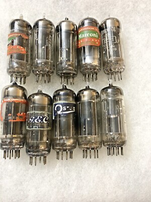 レコーダー uranglass GEC Osram Marconi U709 EZ81 6CA4 Good Testing, Black Plate Square