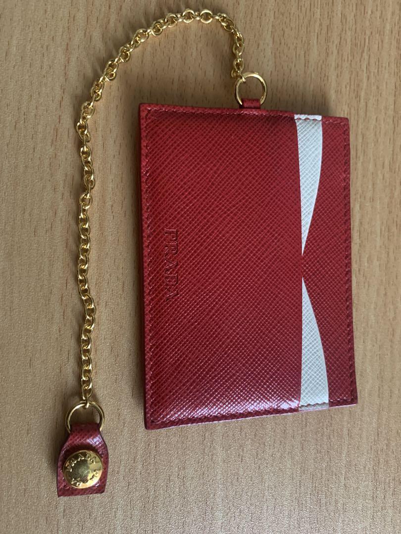 Prada Pass Case Commuter Card Gem