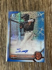 ALEXANDER SUAREZ 2022 BOWMAN CHROME 1ST BLUE MOJO REFRACTOR ROOKIE AUTO /150 🔥