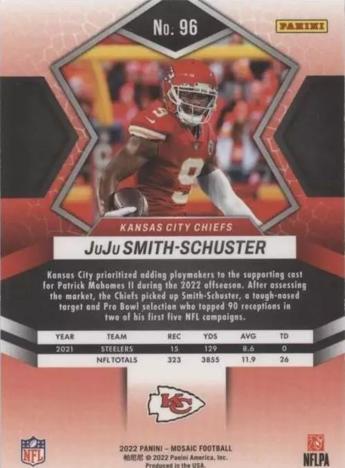 2022 Panini Mosaic JuJu Smith-Schuster #96
