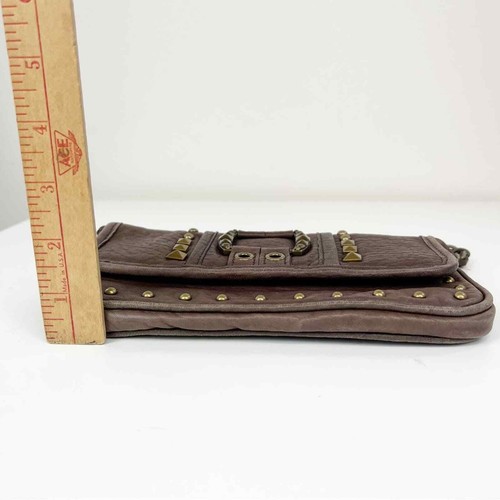 Betsey Johnson Pebbled Leather Studded Mini Flap Bag - Picture 11 of 11