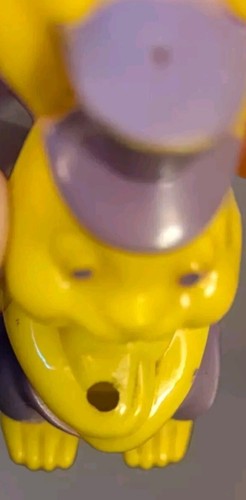 (2) Vtg Rosen Hard Plastic Purple Top Hat Bunny 1950s Easter Candy Holders - Picture 7 of 7