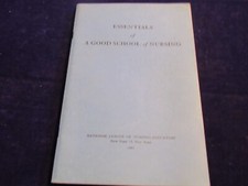 1945 Essentials of a Good School of Nursing PB Book Nat'l League Nursing Ed Cm10