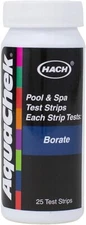 AQUACHEK 562012 Pro Swimming Pool Spa Hot Tub Borate Water Test Strip, 25 Strip