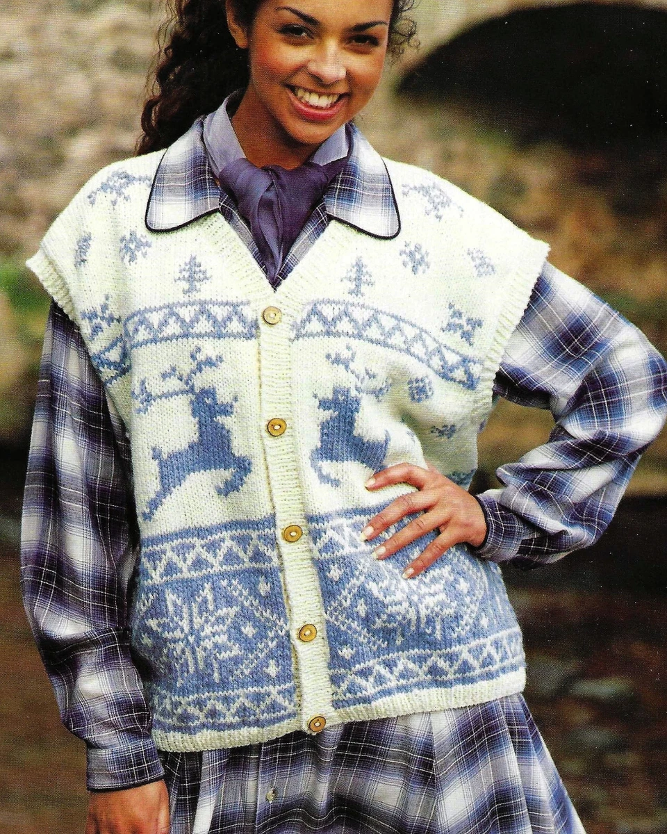 Christmas knitted best sale waistcoat